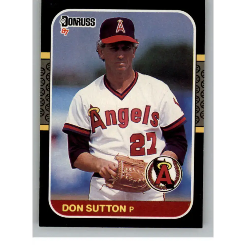 1987 Donruss #181 Don Sutton EX Excellent California Angels Baseball Card - Baseball Card Single