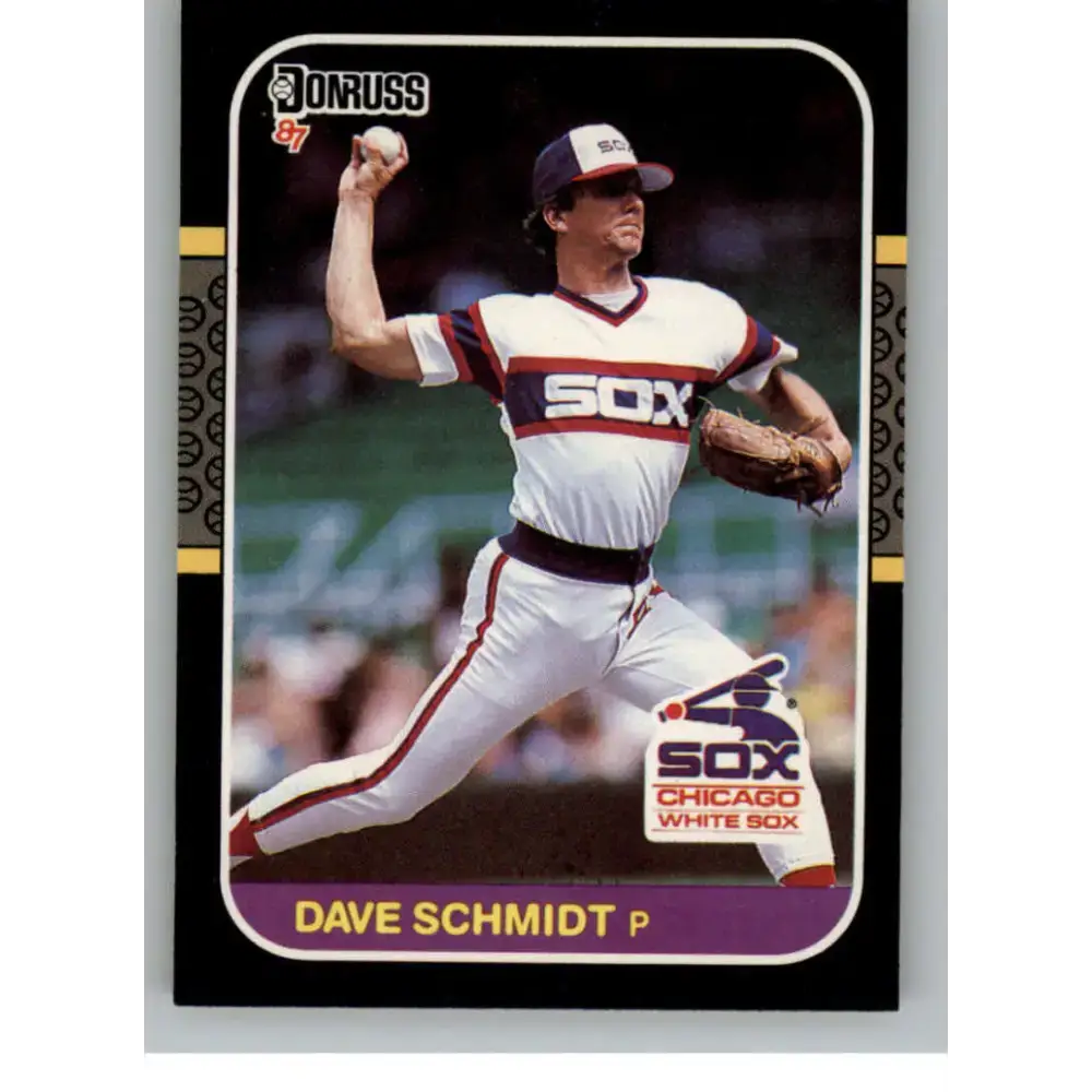 1987 Donruss #182 Dave Schmidt EX Excellent Chicago White Sox Baseball Card - Baseball Card Single