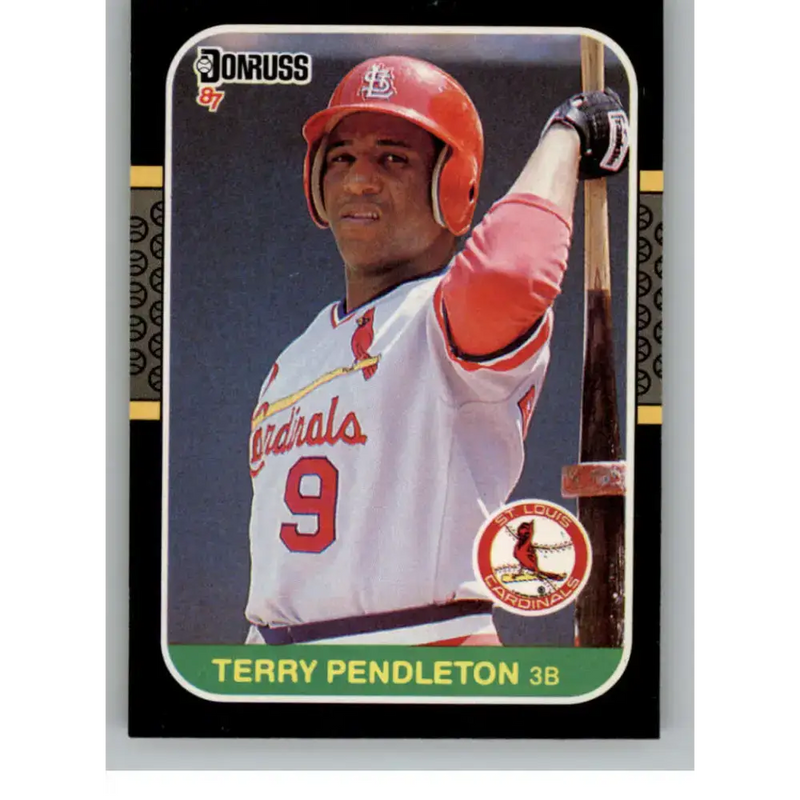 1987 Donruss #183 Terry Pendleton EX Excellent St. Louis Cardinals Baseball Card - Baseball Card Single