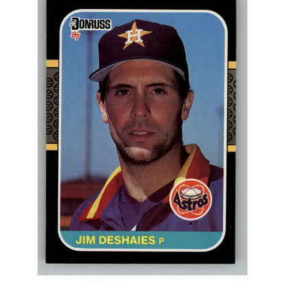 1987 Donruss #184 Jim Deshaies EX RC Rookie Houston Astros Baseball Card