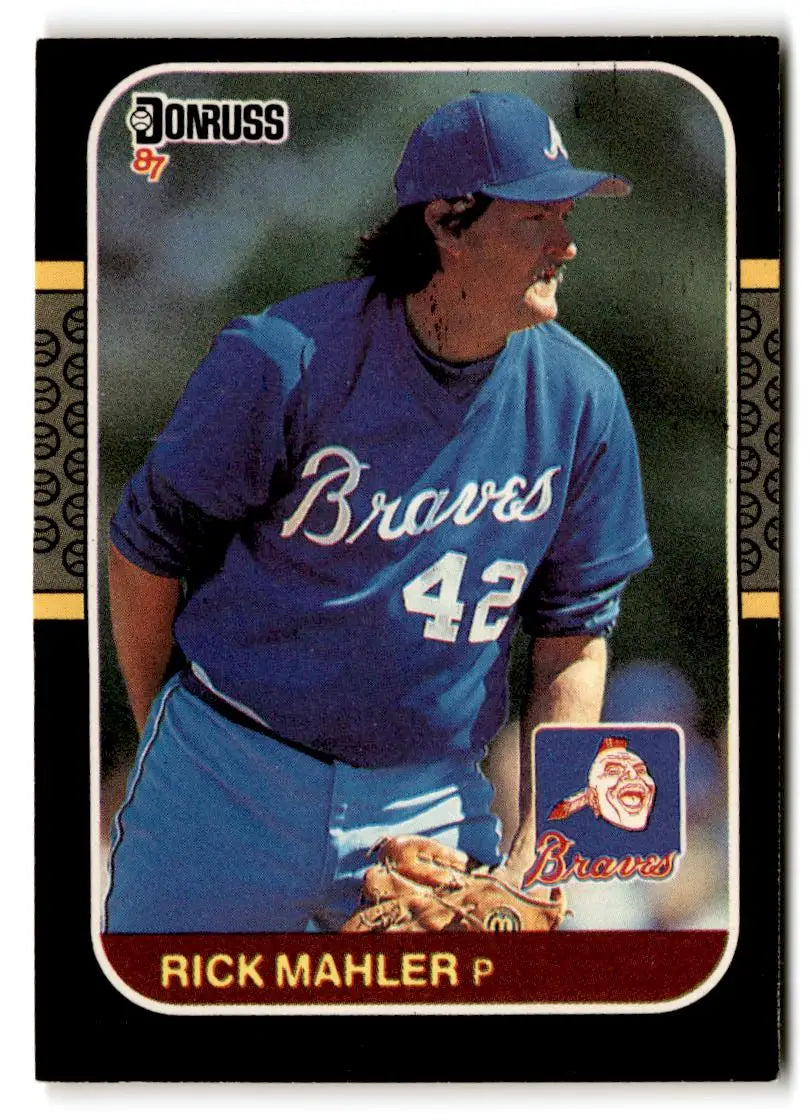 1987 Donruss #190 Rick Mahler - Baseball Card Single
