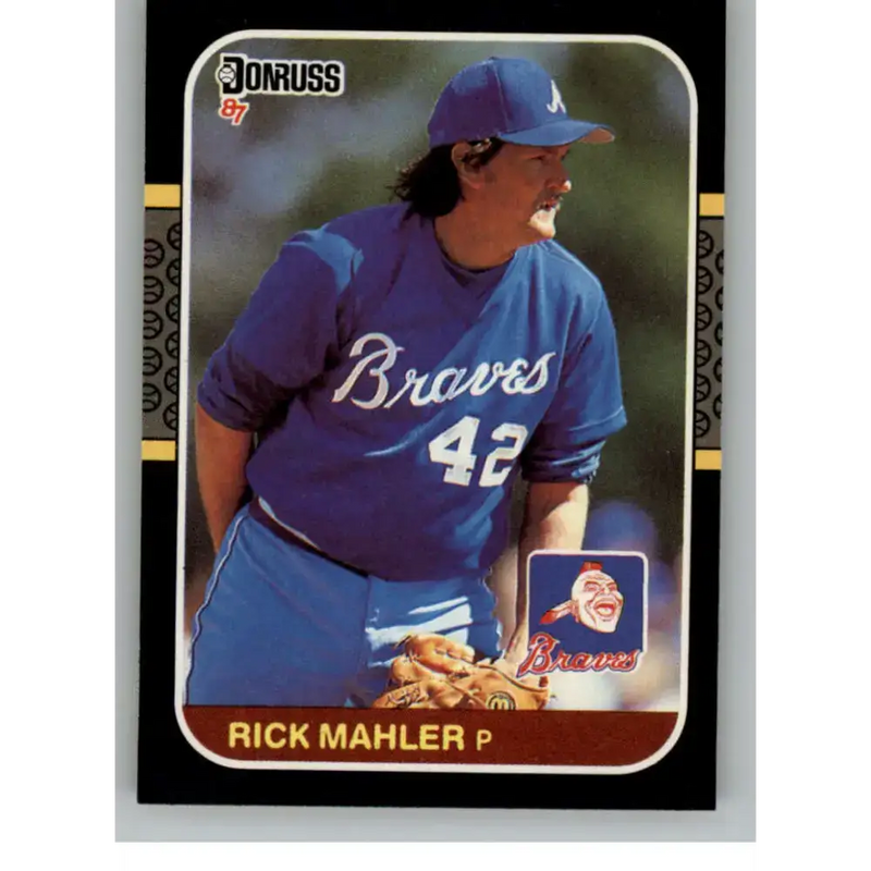 1987 Donruss #190 Rick Mahler EX Excellent Atlanta Braves Baseball Card - Baseball Card Single