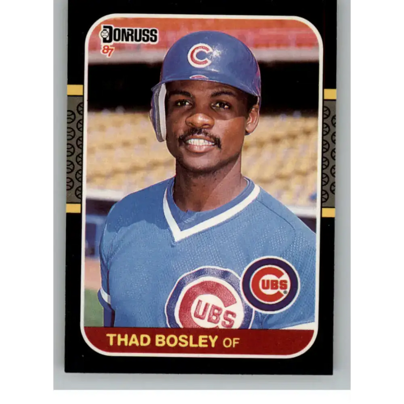 1987 Donruss #191 Thad Bosley EX Excellent Chicago Cubs Baseball Card - Baseball Card Single