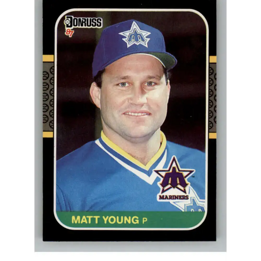 1987 Donruss #193 Matt Young EX Excellent Seattle Mariners Baseball Card