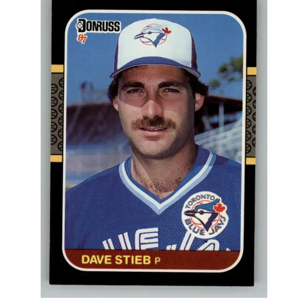 1987 Donruss #195 Dave Stieb EX Excellent Toronto Blue Jays Baseball Card - Baseball Card Single
