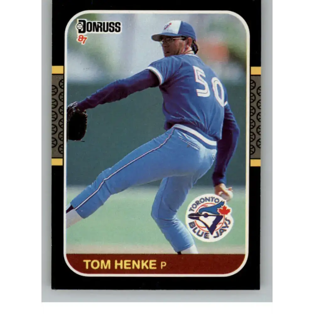 1987 Donruss #197 Tom Henke EX Excellent Toronto Blue Jays Baseball Card - Baseball Card Single
