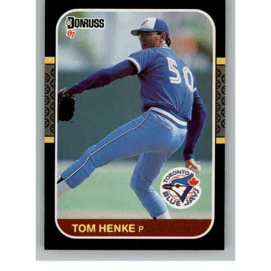 1987 Donruss #197 Tom Henke EX Toronto Blue Jays Baseball Card
