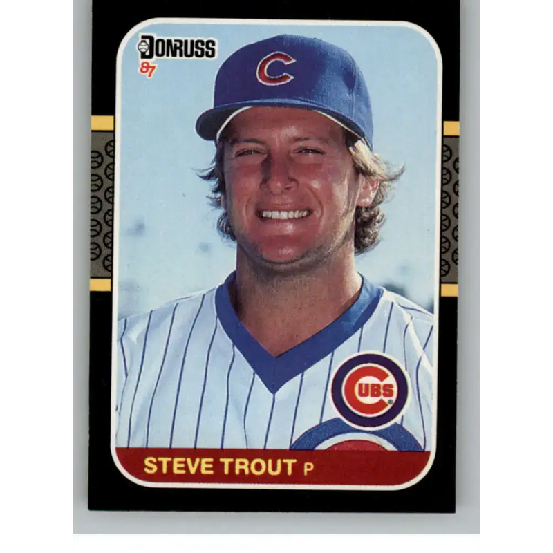 1987 Donruss #201 Steve Trout EX Excellent Chicago Cubs Baseball Card - Baseball Card Single
