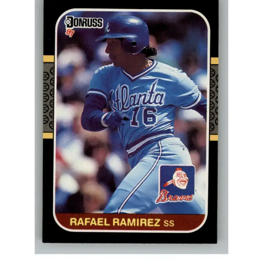 1987 Donruss #202 Rafael Ramirez EX Excellent Atlanta Braves Baseball Card