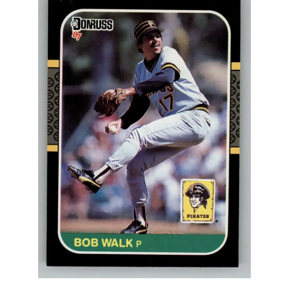 1987 Donruss #203 Bob Walk EX Excellent Pittsburgh Pirates Baseball Card - Baseball Card Single