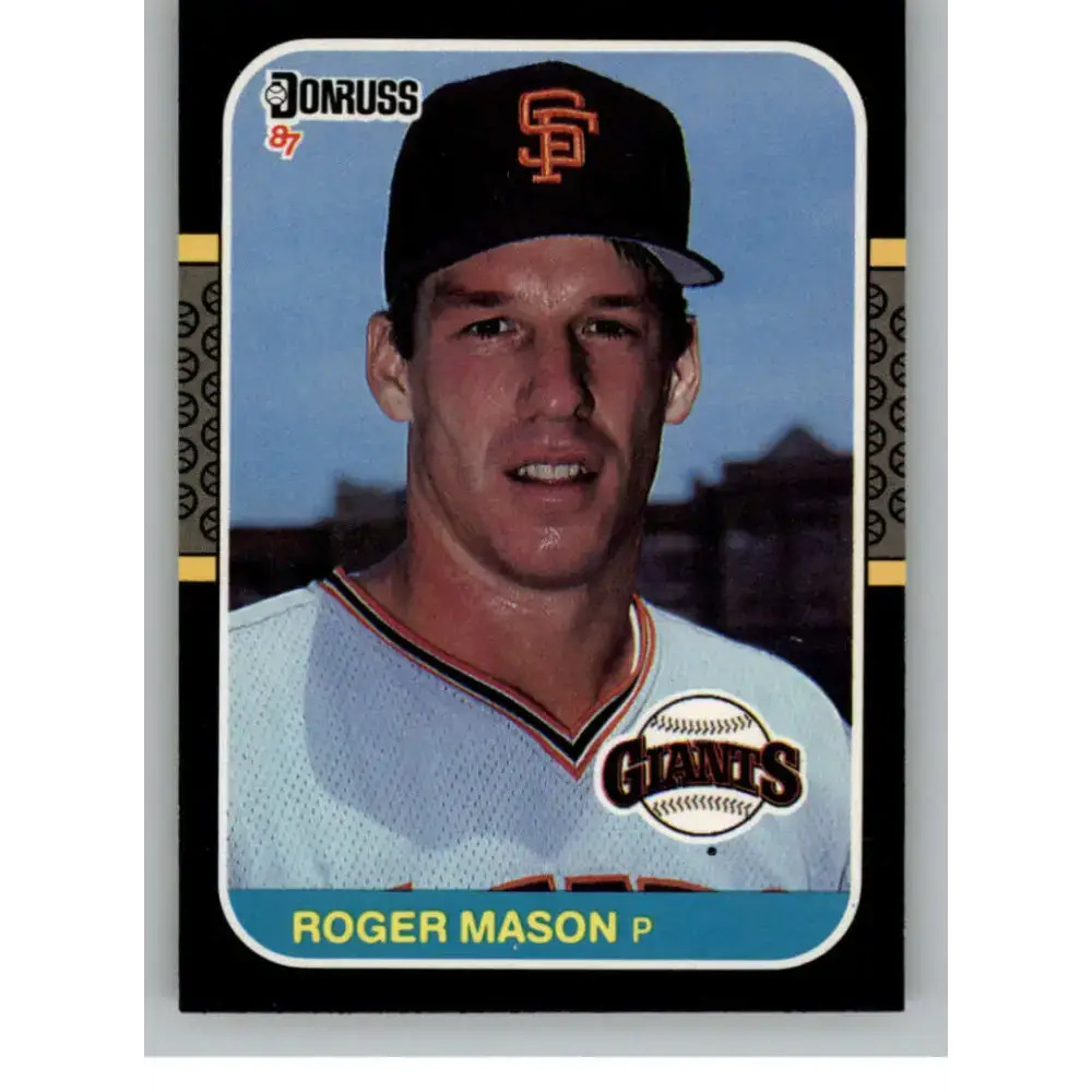 1987 Donruss #204 Roger Mason EX Excellent San Francisco Giants Baseball Card - Baseball Card Single