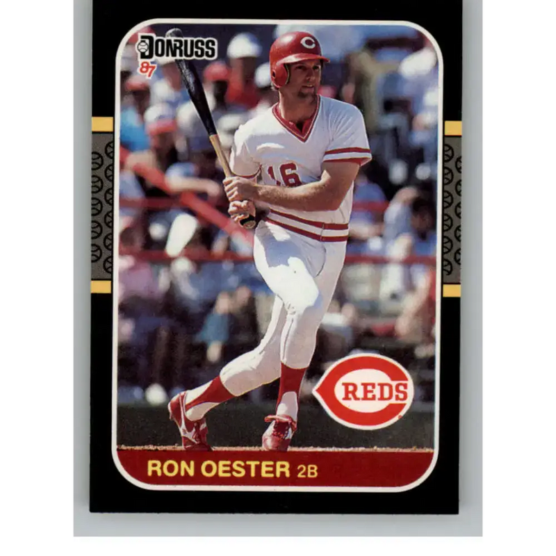 1987 Donruss #206 Ron Oester EX Excellent Cincinnati Reds Baseball Card - Baseball Card Single