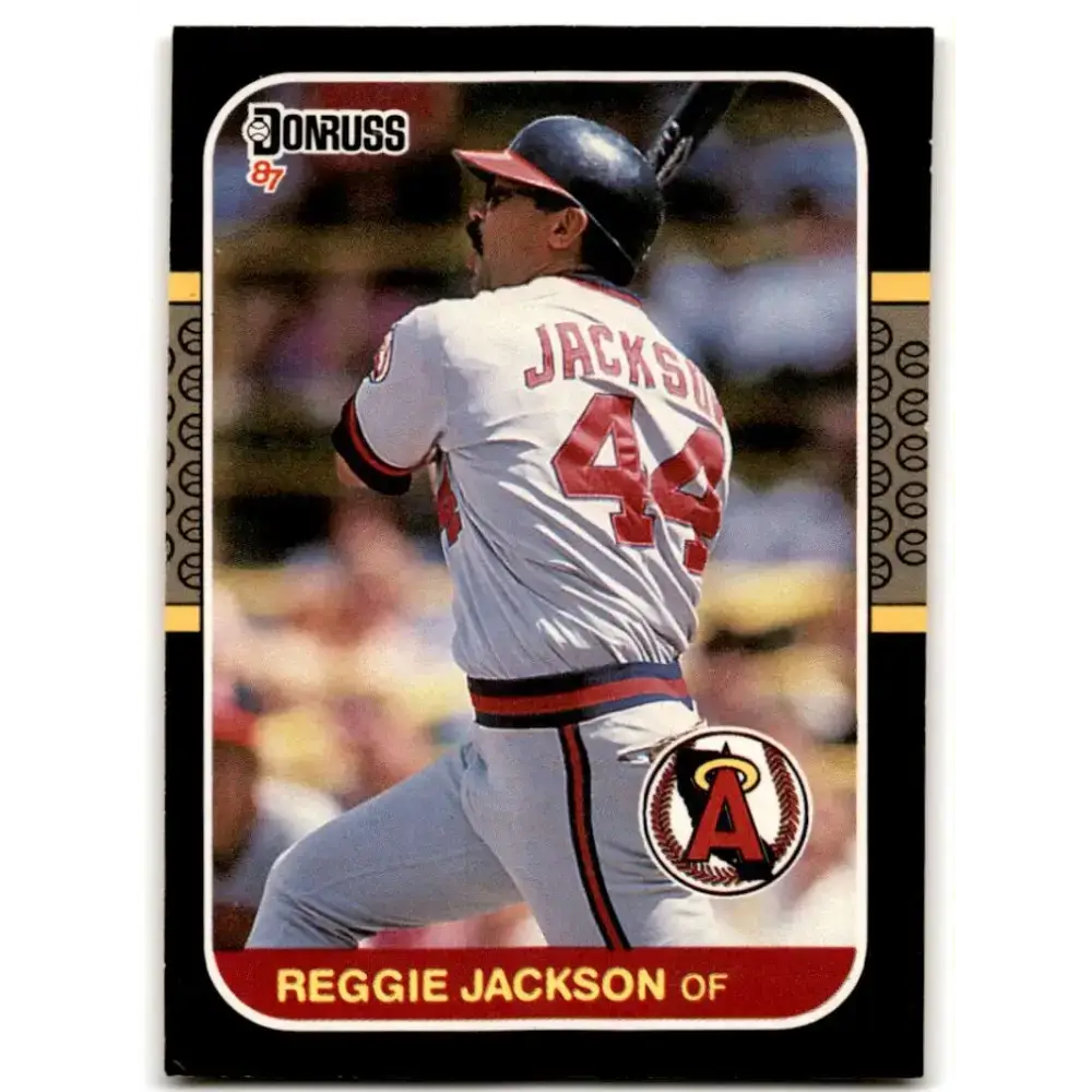 1987 Donruss #210 Reggie Jackson EX Excellent California Angels Baseball Card - Baseball Card Single