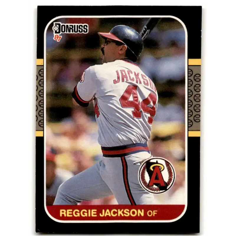 1987 Donruss #210 Reggie Jackson EX Excellent California Angels Baseball Card - Baseball Card Single