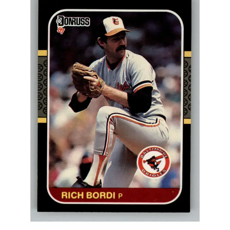 1987 Donruss #213 Rich Bordi EX Excellent Baltimore Orioles Baseball Card - Baseball Card Single