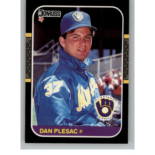 1987 Donruss #214 Dan Plesac EX Excellent Milwaukee Brewers Baseball Card