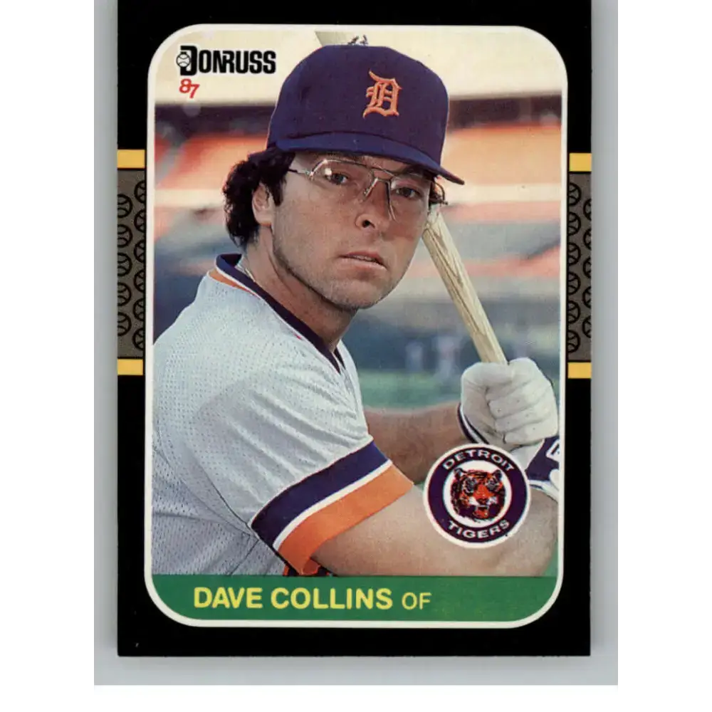 1987 Donruss #215 Dave Collins EX Excellent Detroit Tigers Baseball Card - Baseball Card Single