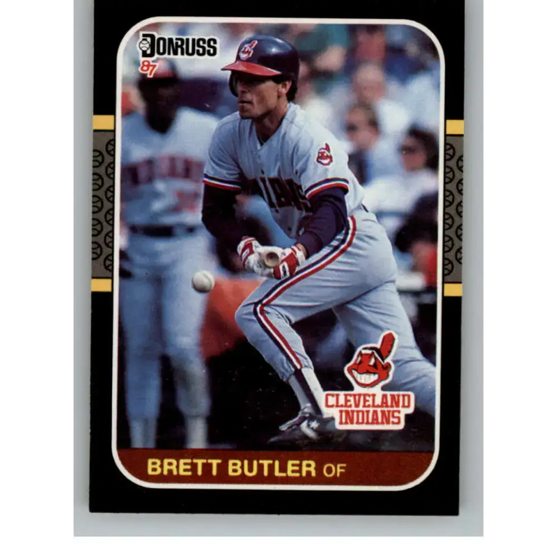 1987 Donruss #219 Brett Butler EX Excellent Cleveland Indians Baseball Card - Baseball Card Single