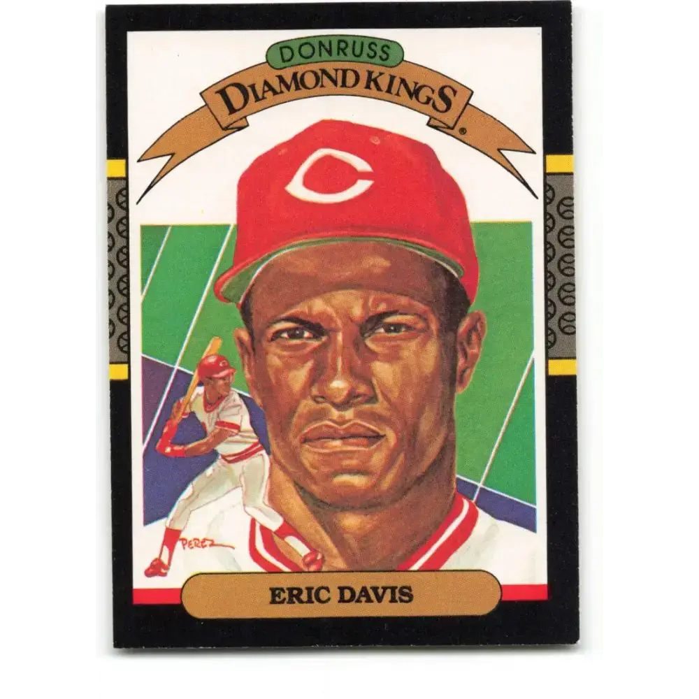 1987 Donruss #22 Eric Davis EX Excellent Cincinnati Reds Baseball Card - Baseball Card Single