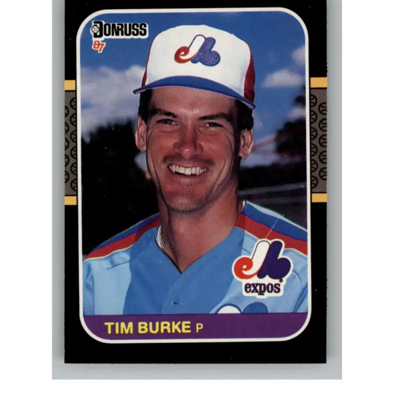1987 Donruss #222 Tim Burke EX Excellent Montreal Expos Baseball Card - Baseball Card Single