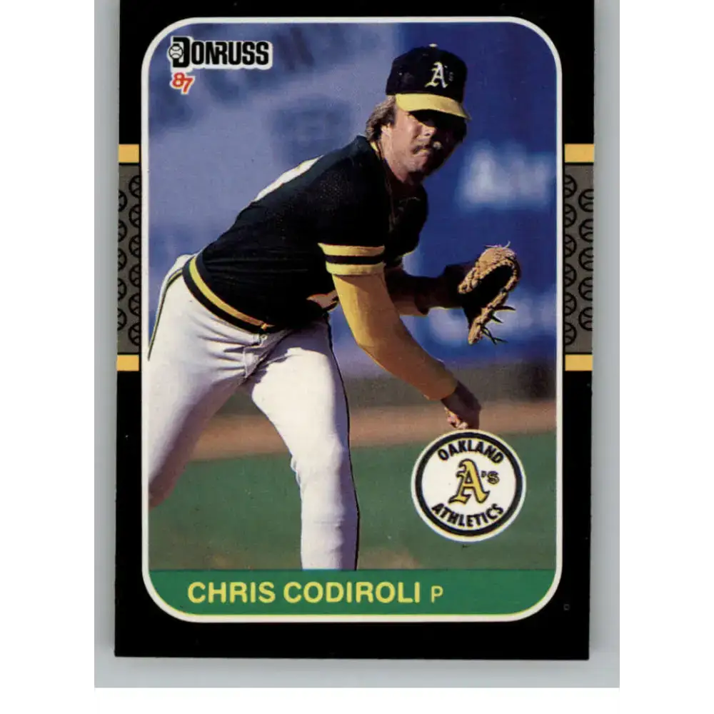 1987 Donruss #226 Chris Codiroli EX Excellent Oakland Athletics Baseball Card - Baseball Card Single