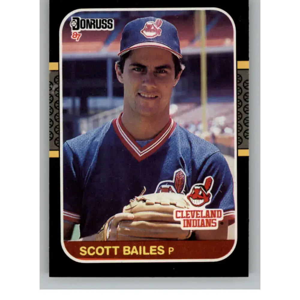 1987 Donruss #227 Scott Bailes EX Excellent RC Rookie Cleveland Indians Baseball Card - Baseball Card Single