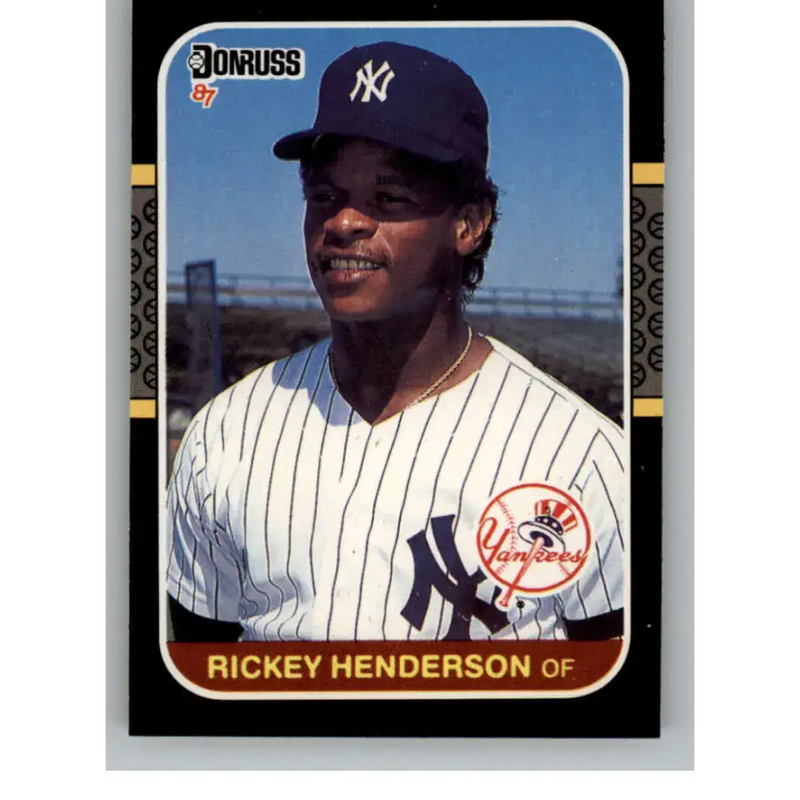 1987 Donruss #228 Rickey Henderson EX Excellent New York Yankees Baseball Card