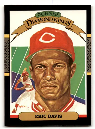 1987 Donruss #22b Eric Davis NM Near Mint Reds DK COR ID:53082