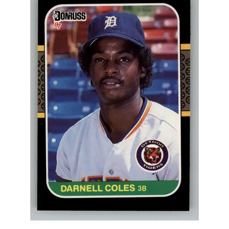 1987 Donruss #230 Darnell Coles EX Excellent Detroit Tigers Baseball Card - Baseball Card Single