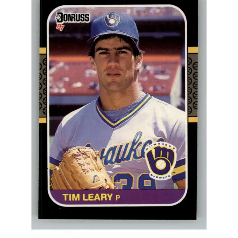 1987 Donruss #232 Tim Leary EX Excellent Milwaukee Brewers Baseball Card - Baseball Card Single