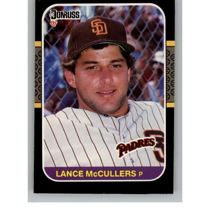 1987 Donruss #237 Lance McCullers EX Excellent San Diego Padres Baseball Card - Baseball Card Single