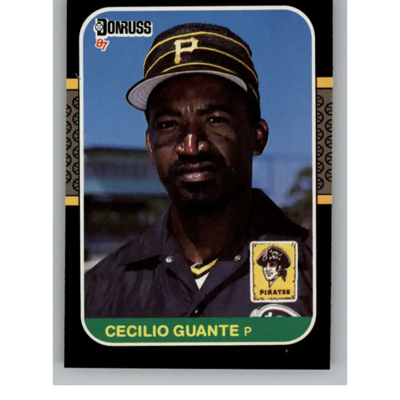 1987 Donruss #238 Cecilio Guante EX Excellent Pittsburgh Pirates Baseball Card - Baseball Card Single