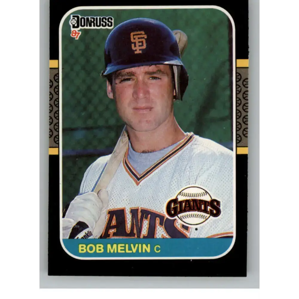 1987 Donruss #239 Bob Melvin EX Excellent San Francisco Giants Baseball Card - Baseball Card Single