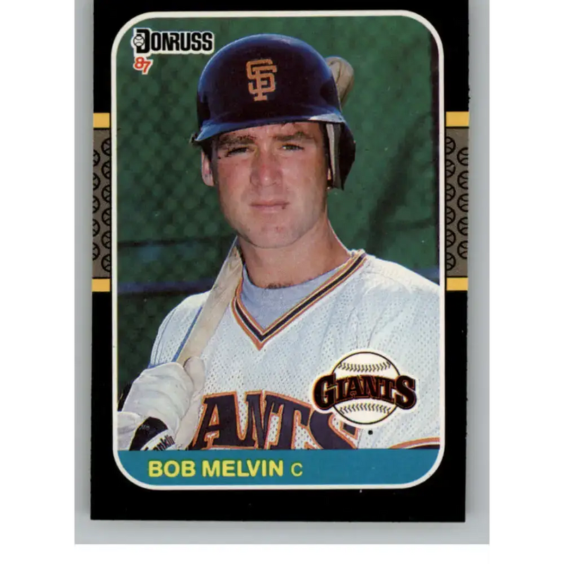 1987 Donruss #239 Bob Melvin EX Excellent San Francisco Giants Baseball Card - Baseball Card Single