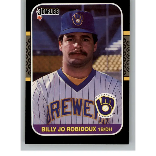 1987 Donruss #240 Billy Joe Robidoux EX Excellent Milwaukee Brewers Baseball Card