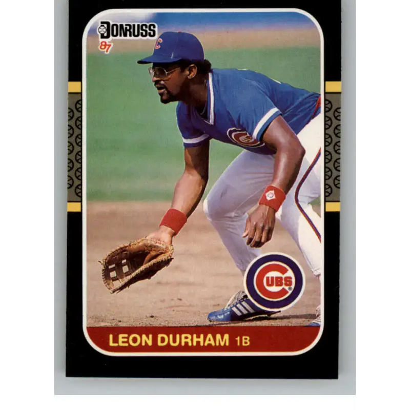 1987 Donruss #242 Leon Durham EX Excellent Chicago Cubs Baseball Card - Baseball Card Single