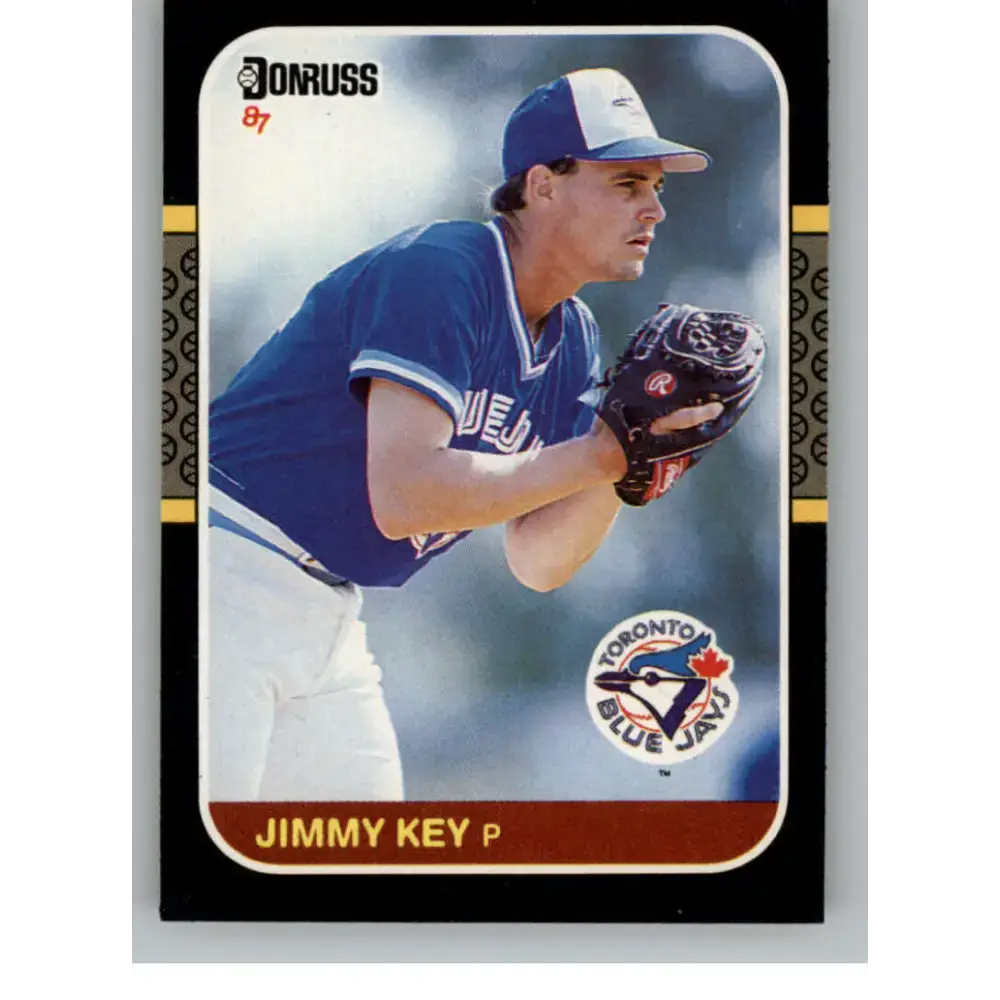 1987 Donruss #244 Jimmy Key EX Excellent Toronto Blue Jays Baseball Card - Baseball Card Single