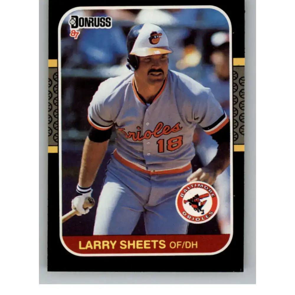 1987 Donruss #248 Larry Sheets EX Excellent Baltimore Orioles Baseball Card - Baseball Card Single