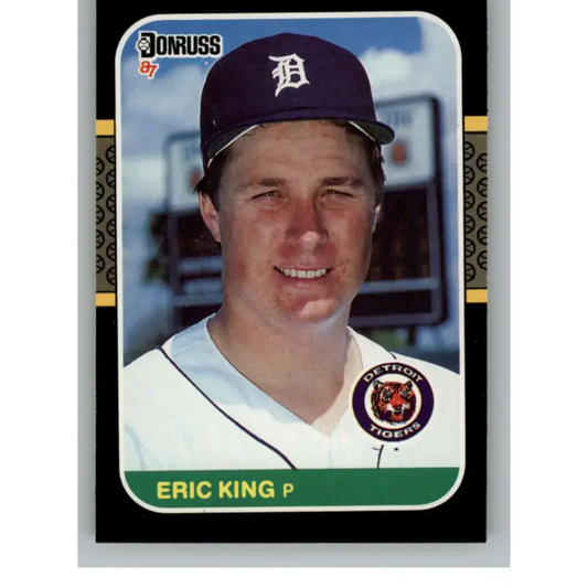 1987 Donruss #250 Eric King EX Excellent RC Rookie Detroit Tigers Baseball Card