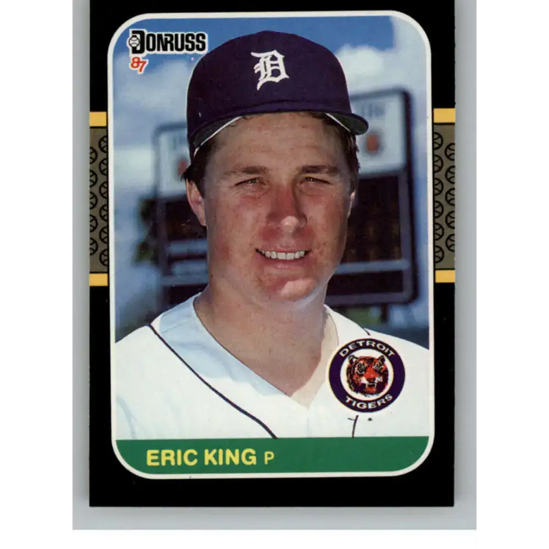 1987 Donruss #250 Eric King EX Excellent RC Rookie Detroit Tigers Baseball Card - Baseball Card Single