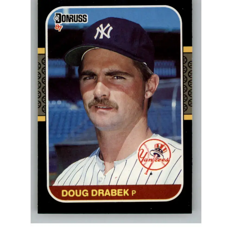 1987 Donruss #251 Doug Drabek EX Excellent RC Rookie New York Yankees Baseball Card - Baseball Card Single