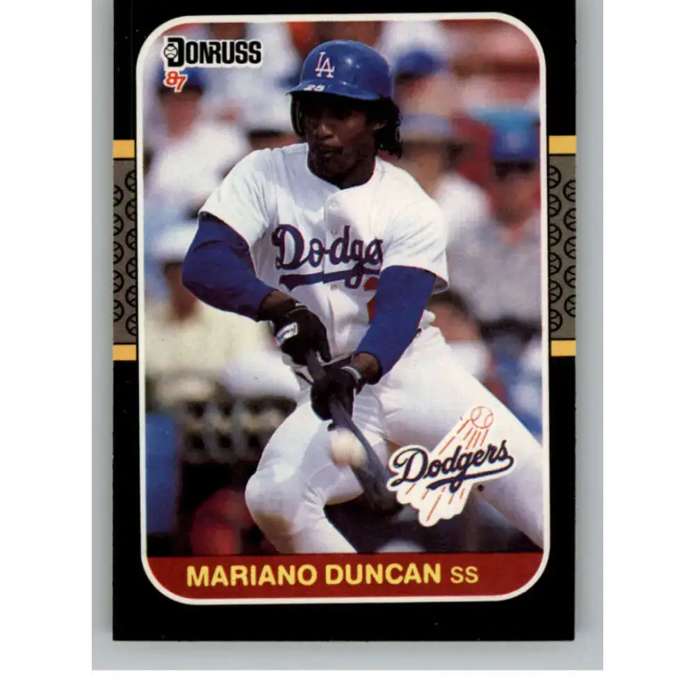 1987 Donruss #253 Mariano Duncan EX Excellent Los Angeles Dodgers Baseball Card - Baseball Card Single