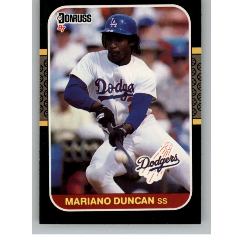1987 Donruss #253 Mariano Duncan EX Excellent Los Angeles Dodgers Baseball Card - Baseball Card Single