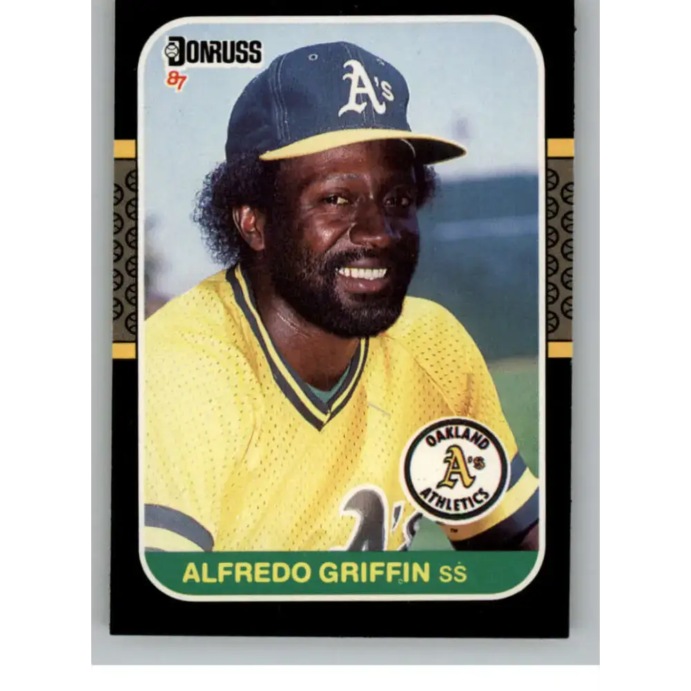 1987 Donruss #256 Alfredo Griffin EX Excellent Oakland Athletics Baseball Card