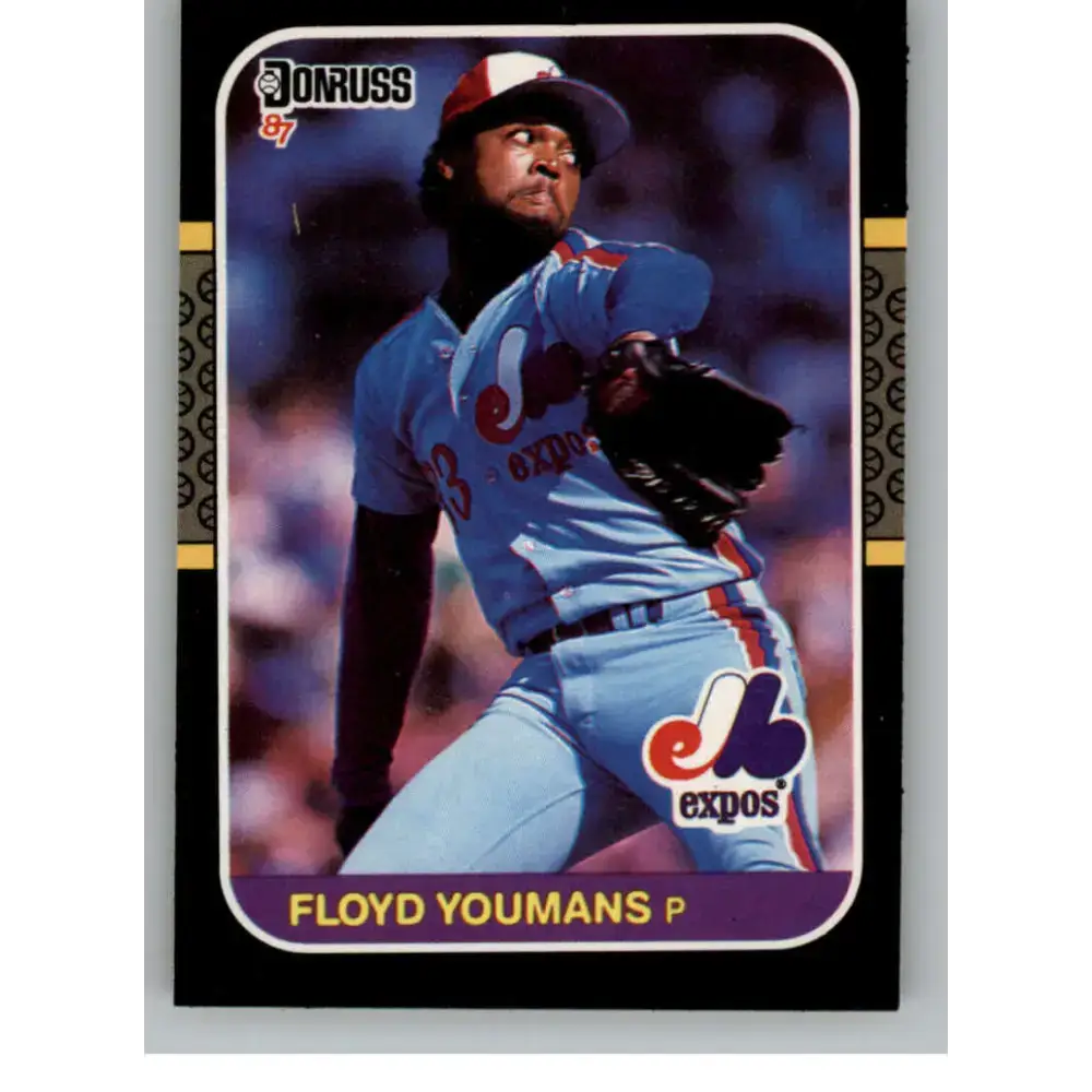 1987 Donruss #257 Floyd Youmans EX Excellent Montreal Expos Baseball Card - Baseball Card Single