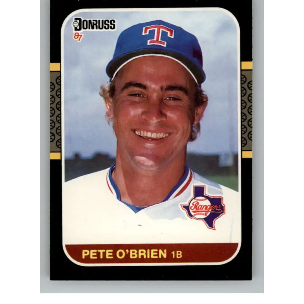1987 Donruss #259 Pete O’Brien EX Excellent Texas Rangers Baseball Card - Baseball Card Single