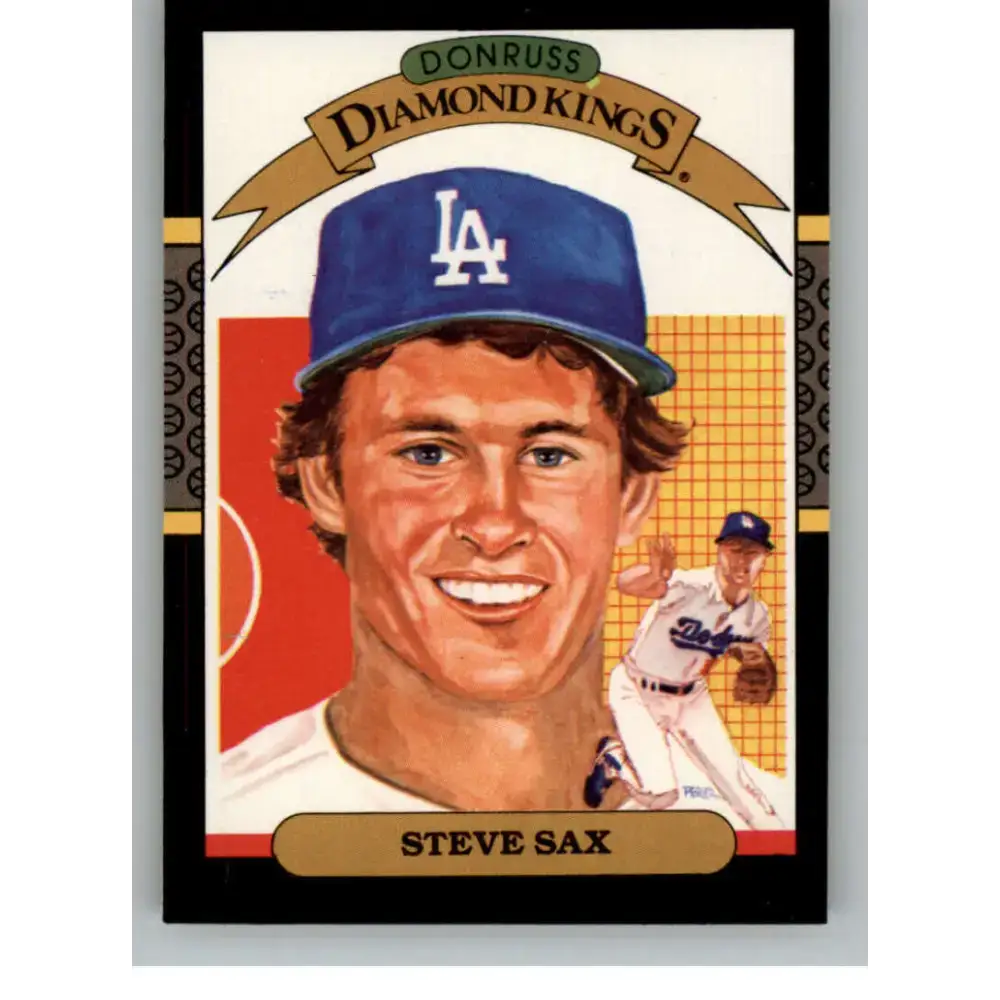 1987 Donruss #26 Steve Sax EX Excellent Los Angeles Dodgers Baseball Card - Baseball Card Single