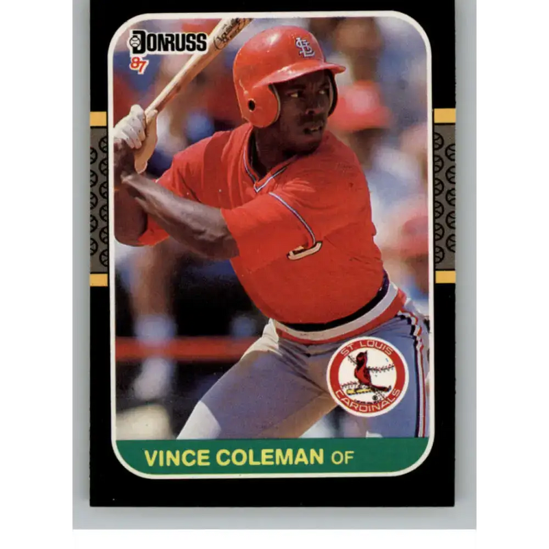 1987 Donruss #263 Vince Coleman EX Excellent St. Louis Cardinals Baseball Card - Baseball Card Single