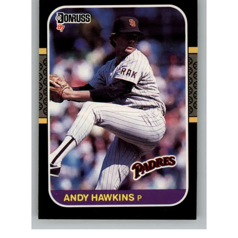 1987 Donruss #264 Andy Hawkins EX Excellent San Diego Padres Baseball Card - Baseball Card Single
