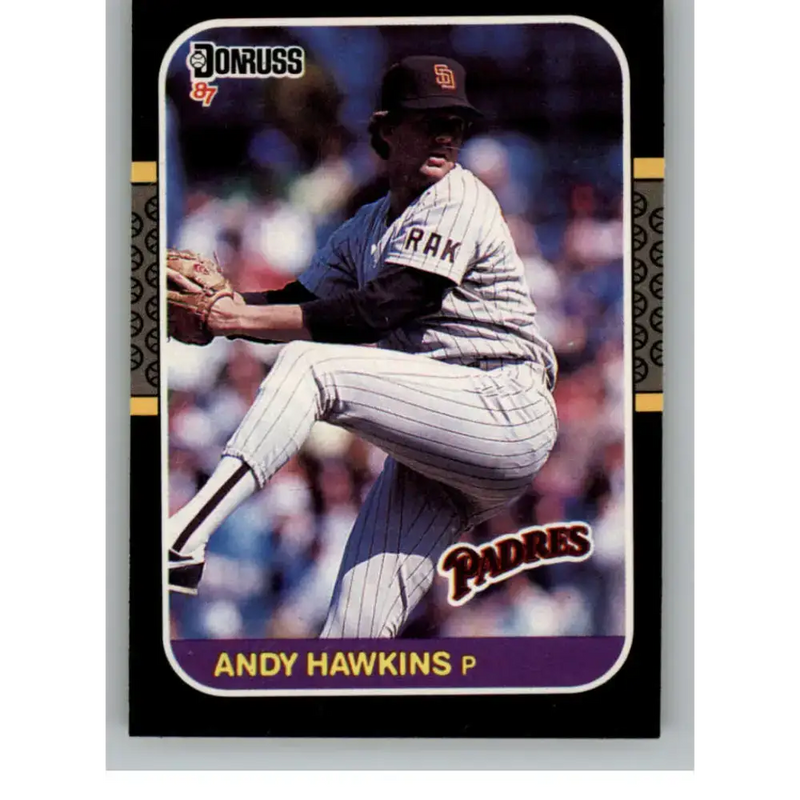 1987 Donruss #264 Andy Hawkins EX Excellent San Diego Padres Baseball Card - Baseball Card Single